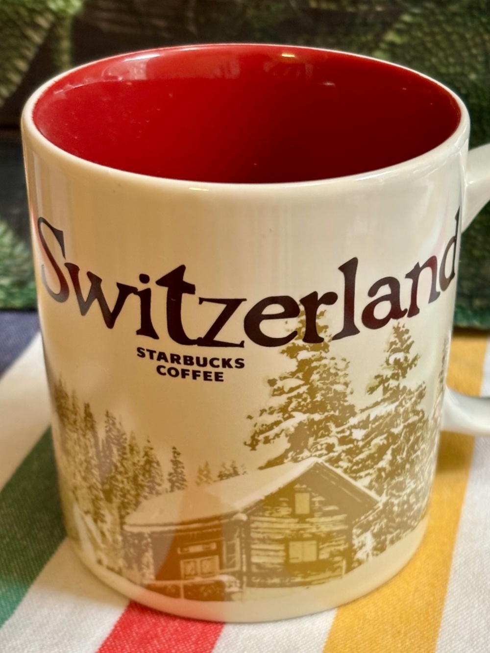 Starbucks "Switzerland/Schweitz/Suisse" 16 fl. ounce mug. Like new!